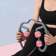 Yoga Fitness 4 Wheel Ring Clamp Leg Trainer Leg Muscle Fitness Massage Roller Trainer Muscle Relaxation Home Fitness Equipments